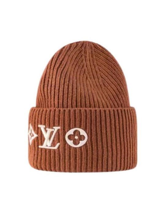 LV Headline Beanie Noisette - LOUIS VUITTON - BALAAN 1