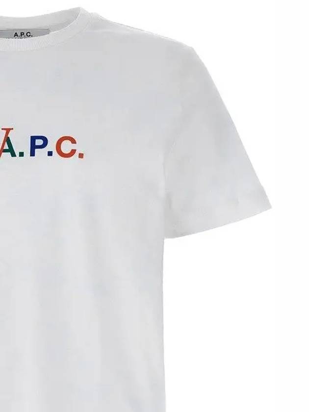 Logo Cotton Short Sleeve T-shirt White - A.P.C. - BALAAN 4