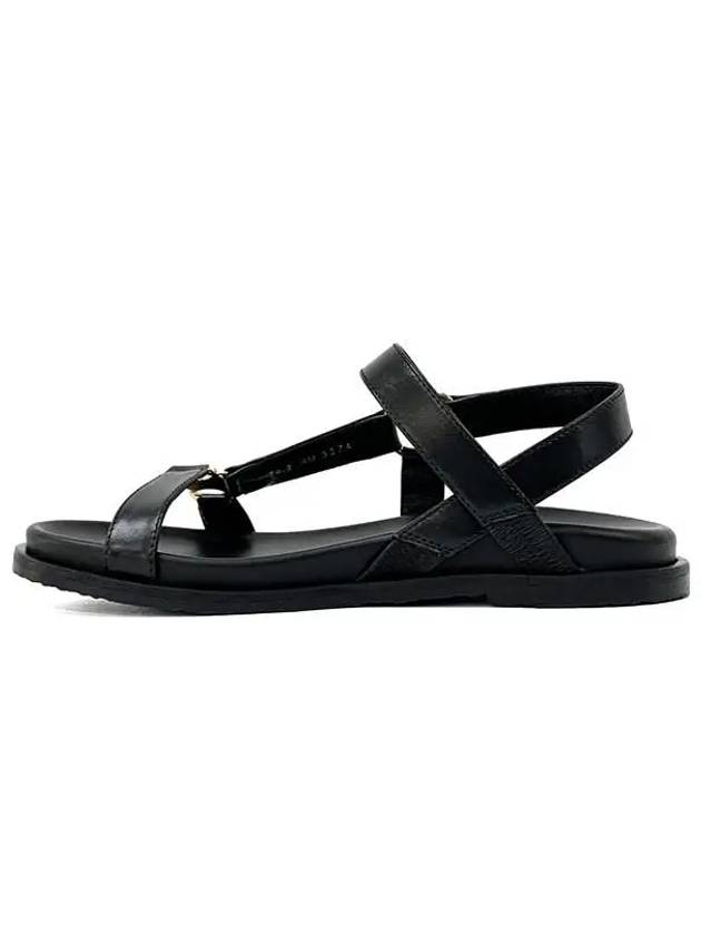 Maud Calfskin Triomphe Sandals Black - CELINE - BALAAN 3