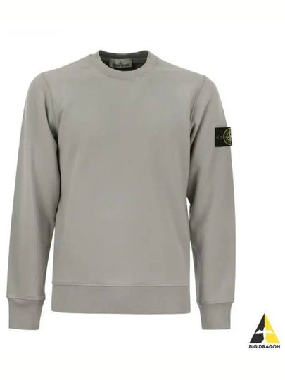 Wappen Patch Garment Dyed Sweatshirt Grey - STONE ISLAND - BALAAN 2