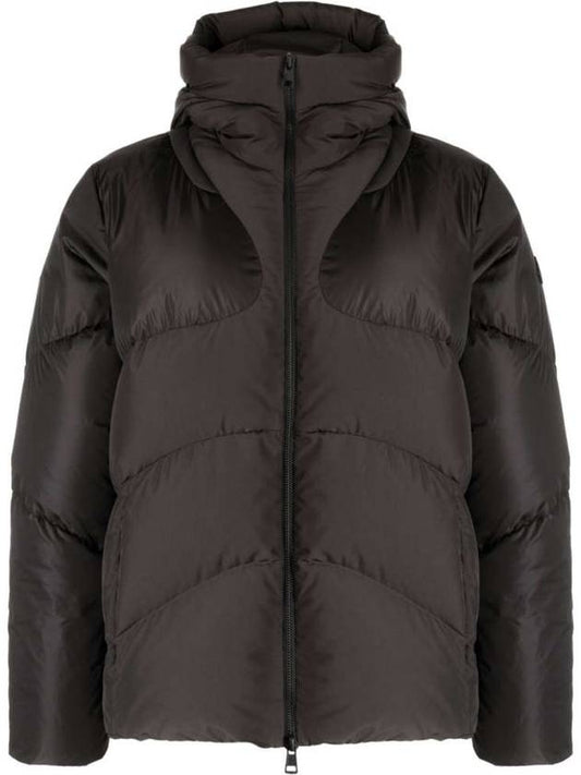 ADUR dark gray short padded down jacket 1A00102 5973C 280 - MONCLER - BALAAN 1