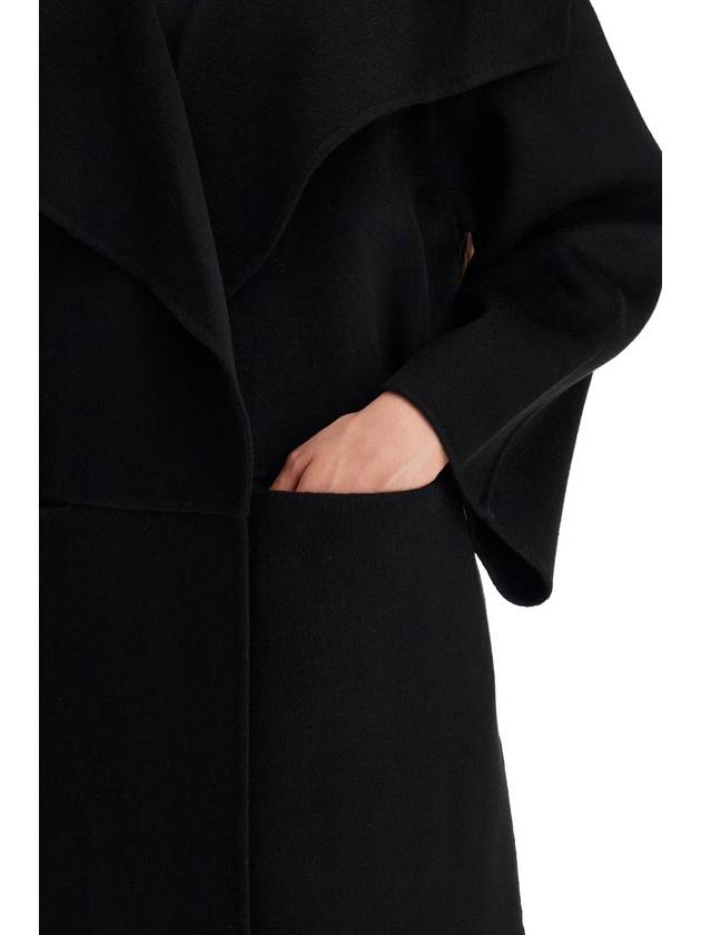 Signature Wool Cashmere Single Coat Black - TOTEME - BALAAN 5