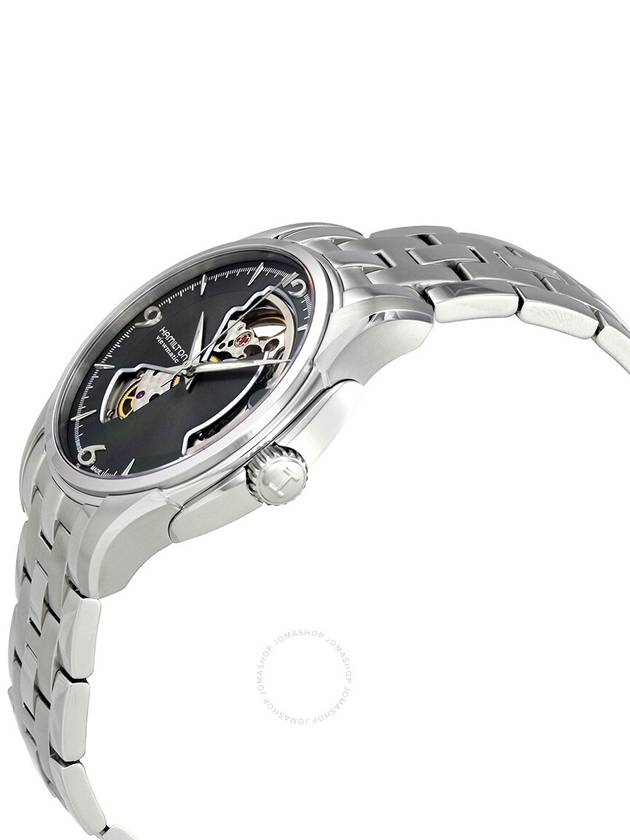 Jazzmaster Open Heart Automatic 40mm Metal Watch Grey - HAMILTON - BALAAN 3