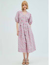 FLOWER PLEATED DRESS PINK - OPENING SUNSHINE - BALAAN 2