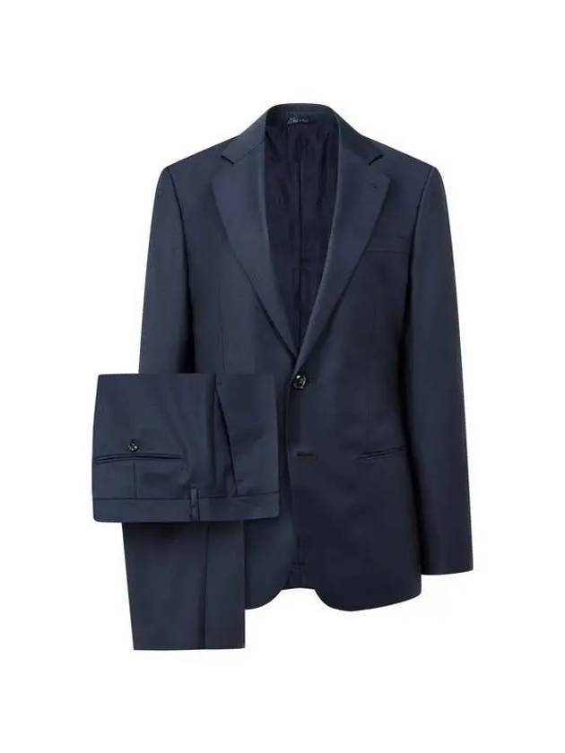 Men s no cheat lapel basic wool suit navy 270096 - GIORGIO ARMANI - BALAAN 1