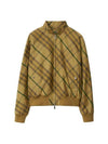 Check Bomber Jacket Yellow - BURBERRY - BALAAN 1