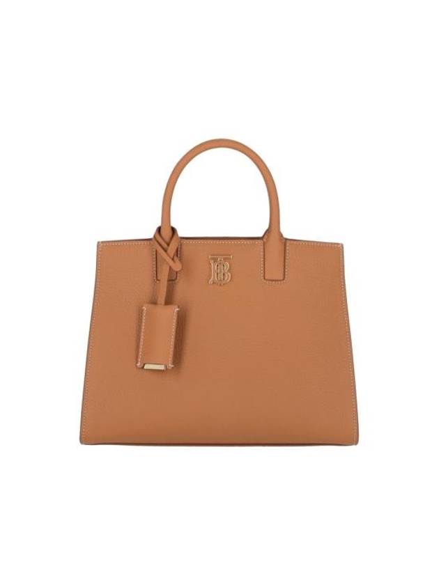 Mini Frances Leather Tote Bag Brown - BURBERRY - BALAAN 1