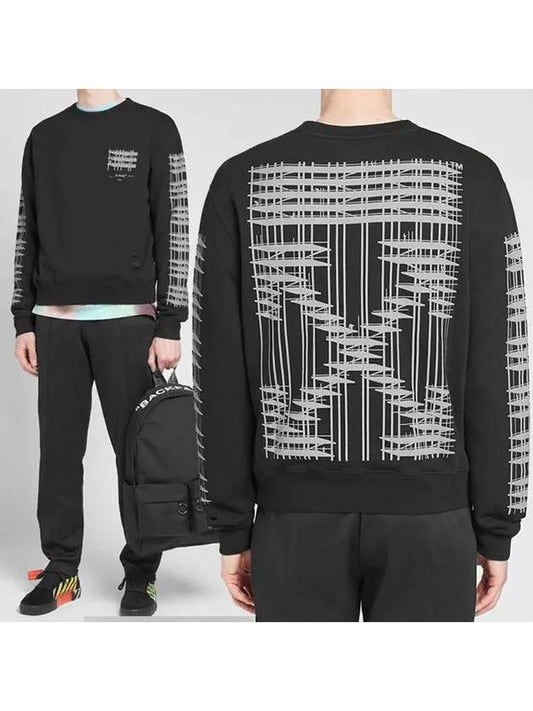 Diag Industrial Arrow Sweatshirt Black - OFF WHITE - BALAAN 2