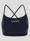 Active Strap Sleeveless Navy - GANNI - BALAAN 2