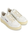 Medalist Leather Low Top Sneakers White - AUTRY - BALAAN 4