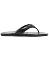 Triangle Logo Flip Flops Black - PRADA - BALAAN 3