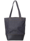 Logo Denim Axel Small Tote Bag Navy - A.P.C. - BALAAN 4