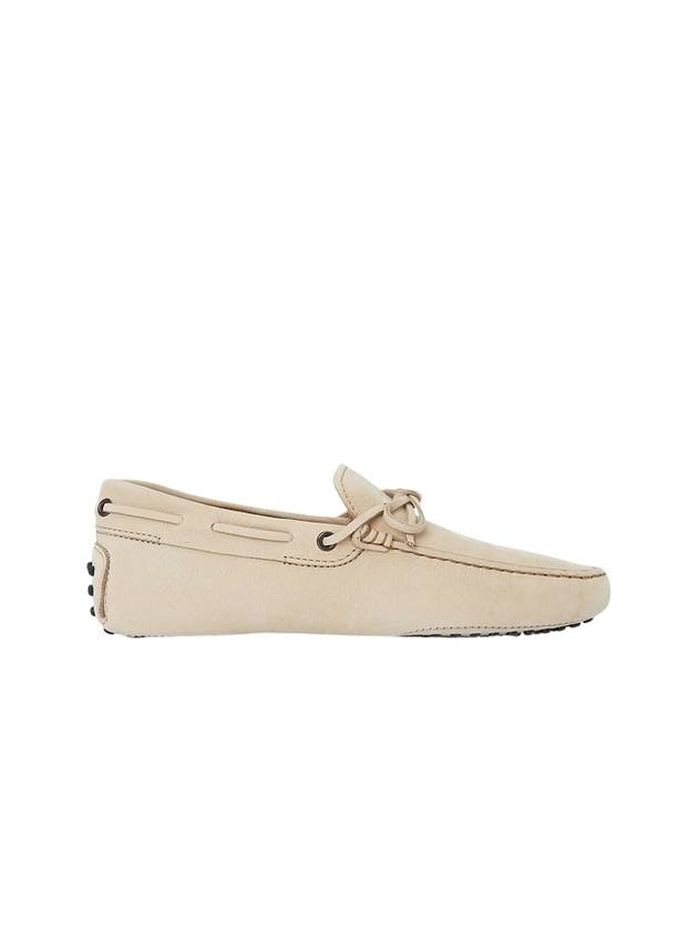 Gommino Nubuck Driving Shoes  Beige - TOD'S - BALAAN 2