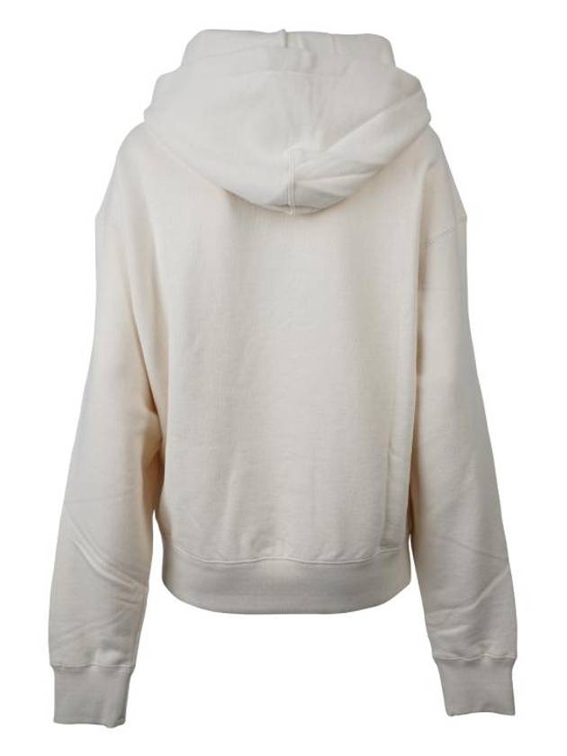 Logo Patch Cotton Hoodie Beige - JIL SANDER - BALAAN 3