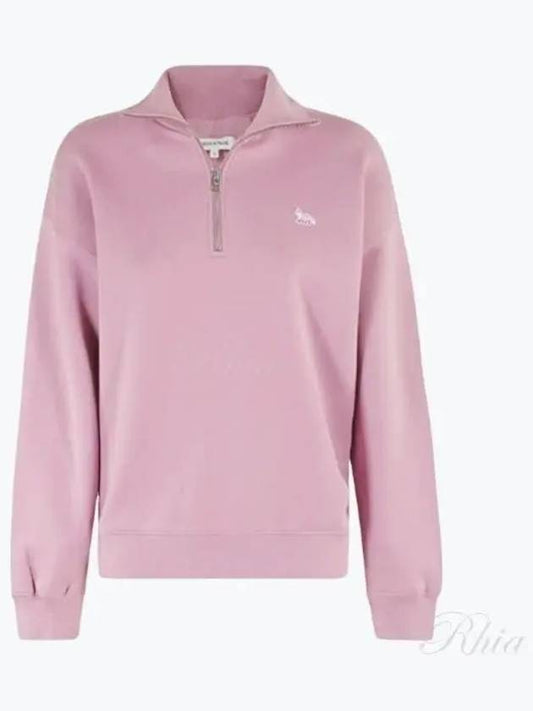 Baby Fox Half Zip Up Sweatshirt Pink - MAISON KITSUNE - BALAAN 2