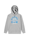 Gym GYM Logo Oversized Hooded Top Gray - GANNI - BALAAN.