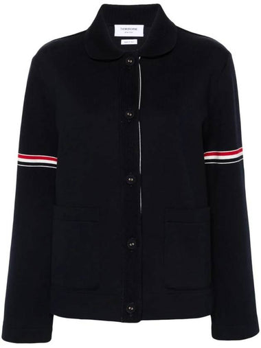 Cotton Loopback Work Jacket Navy - THOM BROWNE - BALAAN 1