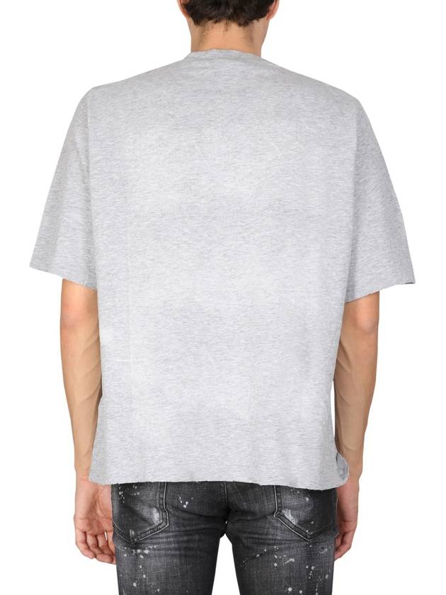 logo print short sleeve t-shirt gray - DSQUARED2 - BALAAN 4