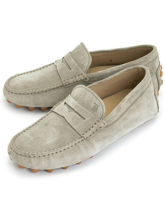 Gommino Bubble Suede Driving Shoes Beige - TOD'S - BALAAN 2