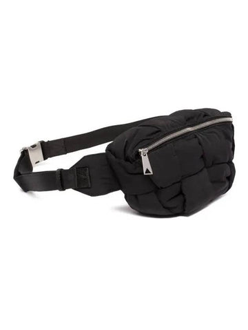 Cassette Padded Belt Bag Black - BOTTEGA VENETA - BALAAN 1