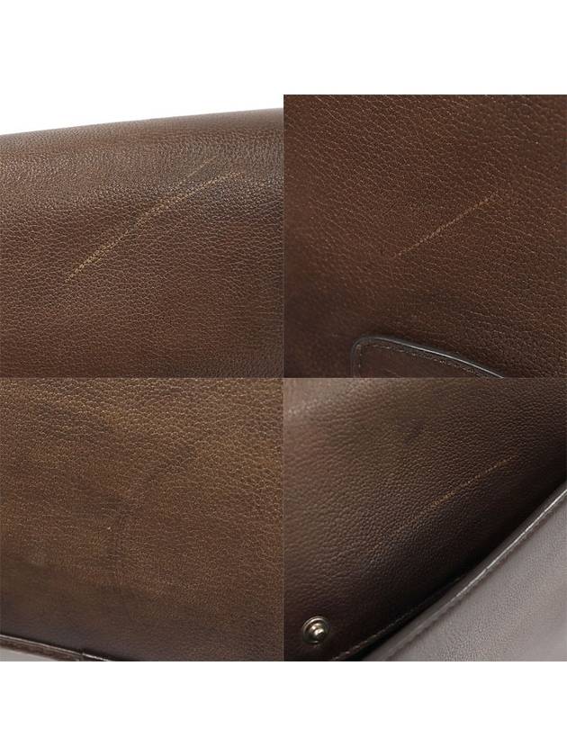 261062 Soft Brown Postino PM Briefcase Clutch Cross Bag - BERLUTI - BALAAN 6