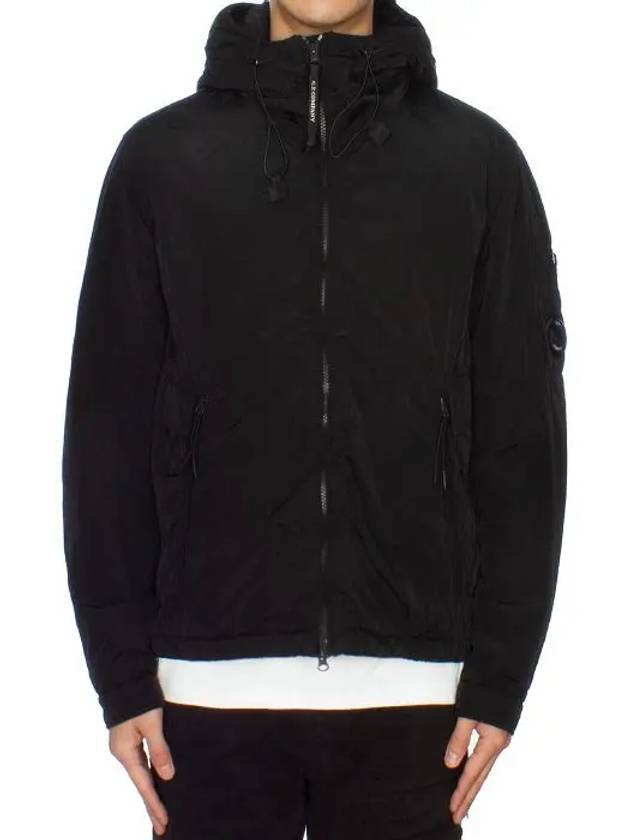 Chrome R Nylon Hooded Jacket Black - CP COMPANY - BALAAN 8