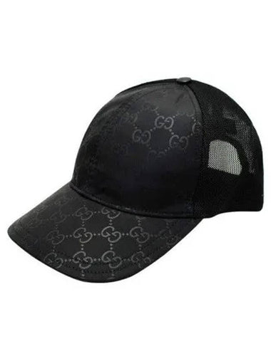 GG Nylon Ball Cap Black - GUCCI - BALAAN 1