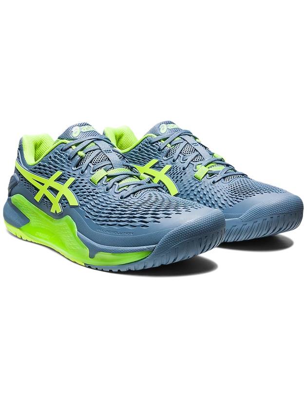 23 Gel Resolution 9 Low Top Sneakers Steel Blue - ASICS - BALAAN 5