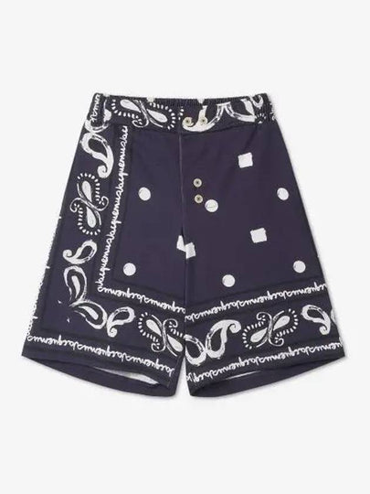 Le Short Pingo Paisley Print Bandana Shorts Navy - JACQUEMUS - BALAAN 2