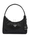 Crystal Satin Mini Bag Black - PRADA - BALAAN 2