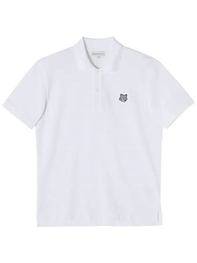 Piquet Polo Shirt White - MAISON KITSUNE - BALAAN 5