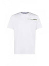 Logo Print Crew Neck Short Sleeve T-Shirt White - STONE ISLAND - BALAAN 2