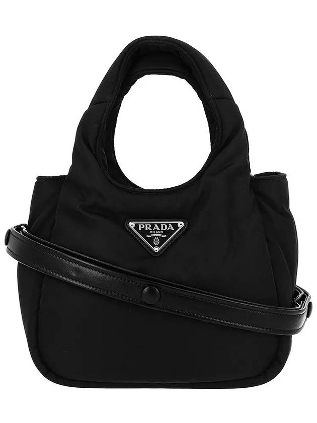 Soft Padded Re-Nylon Mini Bag Black - PRADA - BALAAN 2