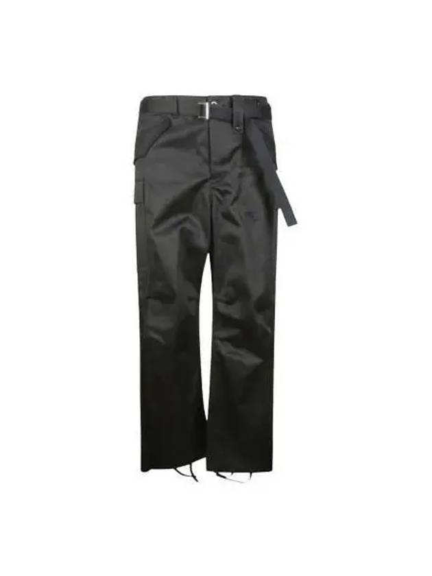 Sacai straight cotton pants black 2303146M - SACAI - BALAAN 1