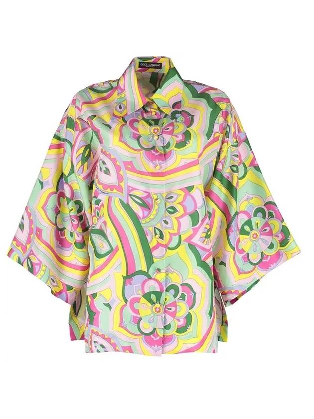 printed silk blouse - DOLCE&GABBANA - BALAAN 1