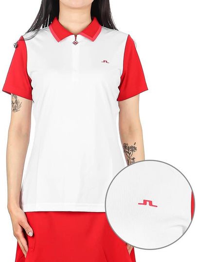 Women's Antonia Golf PK Shirt White - J.LINDEBERG - BALAAN 2