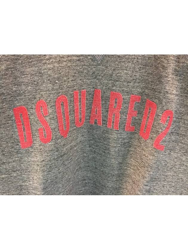 Logo Patch Sweatshirt Grey - DSQUARED2 - BALAAN 4