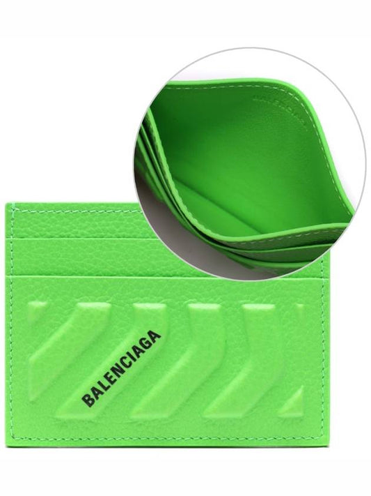 Logo Grain Card Wallet Green - BALENCIAGA - BALAAN 2