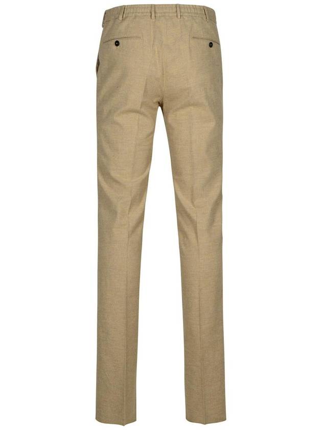 Pt01 Beige Cotton Blend Trousers - PT01 - BALAAN 3