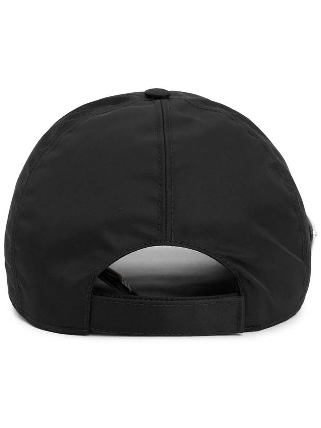 Triangle Logo Re Nylon Ball Cap Black - PRADA - BALAAN 6