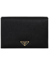 Saffiano Document Clutch Bag Black - PRADA - BALAAN 2