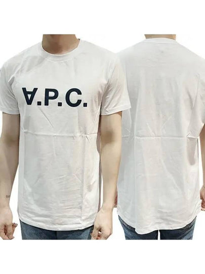 Men's VPC Logo Short Sleeve T-Shirt White - A.P.C. - BALAAN 2