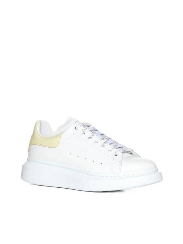 Oversized Yellow Tab Low Top Sneakers White - ALEXANDER MCQUEEN - BALAAN 4