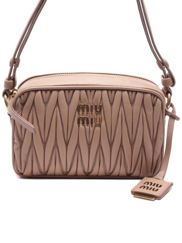 Materasse Nappa Leather Shoulder Bag Cameo - MIU MIU - BALAAN 3