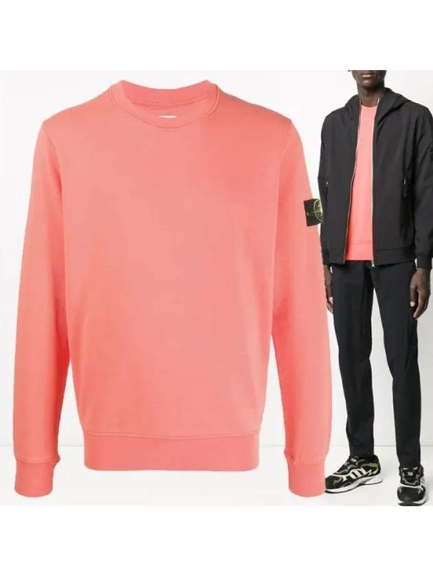 Garment Dyed Cotton Crewneck Sweatshirt Orange - STONE ISLAND - BALAAN 2