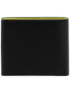 Logo Color Block Leather Half Wallet Black - PAUL SMITH - BALAAN 4