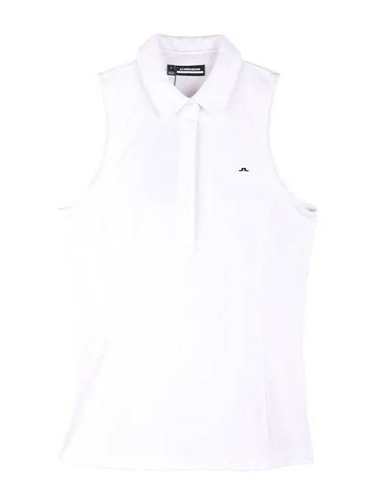 Women's Dena Polo Sleeveless Lapis White - J.LINDEBERG - BALAAN 2