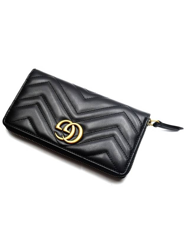 Marmont Matelasse Black Cowhide Women s Long Wallet 443123 DTD1T - GUCCI - BALAAN 1