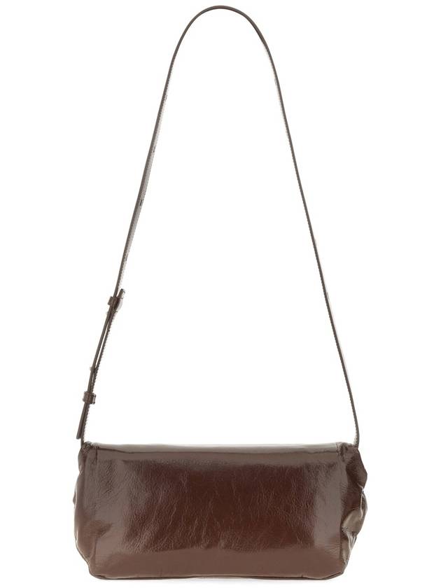 Roll up small shoulder bag chocolate plum - JIL SANDER - BALAAN 3