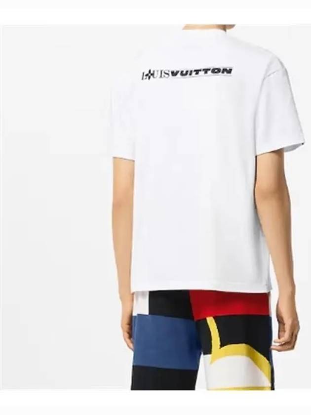 Miracle Graphic Cotton Short Sleeve White T Shirt 1AFVUW - LOUIS VUITTON - BALAAN 4